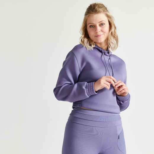 
      Cardio Fitness Cropped Hoodie - Purple
  