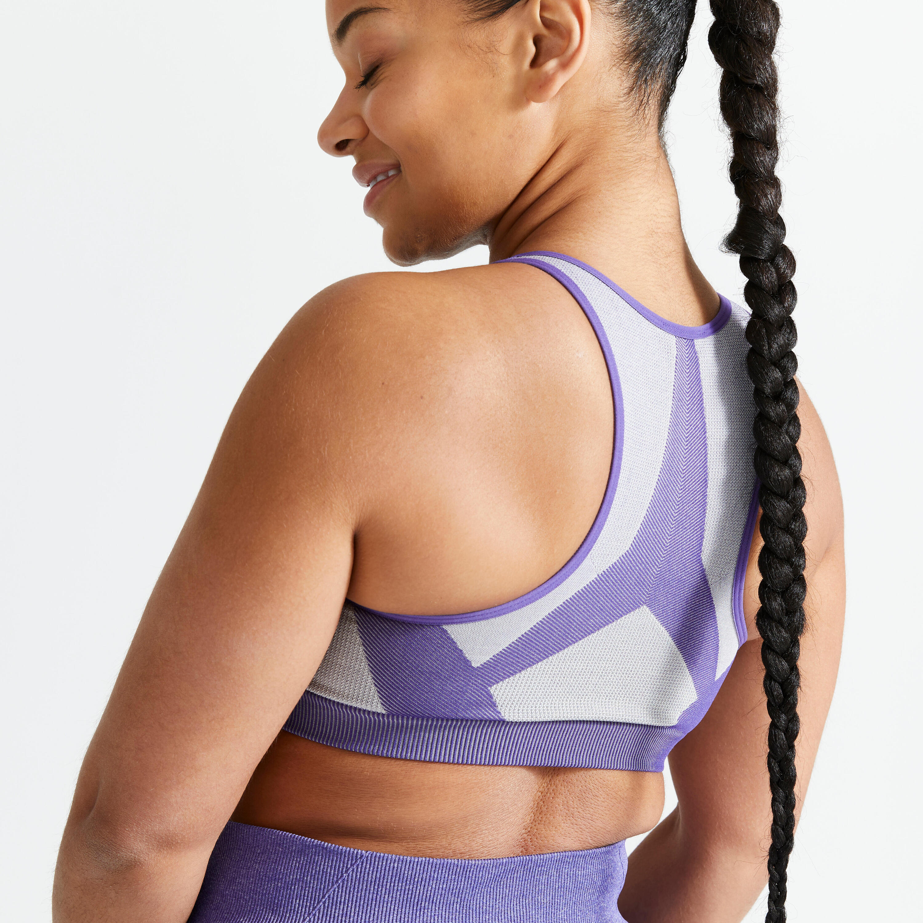 Medium Support Seamless Fitness Sports Bra 560 - Violet 3/5