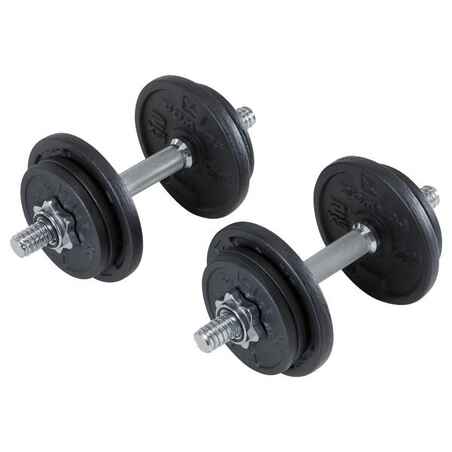 Mancuernas Ajustables 20kg Pesas Gym Bulk Fitness Bf1010