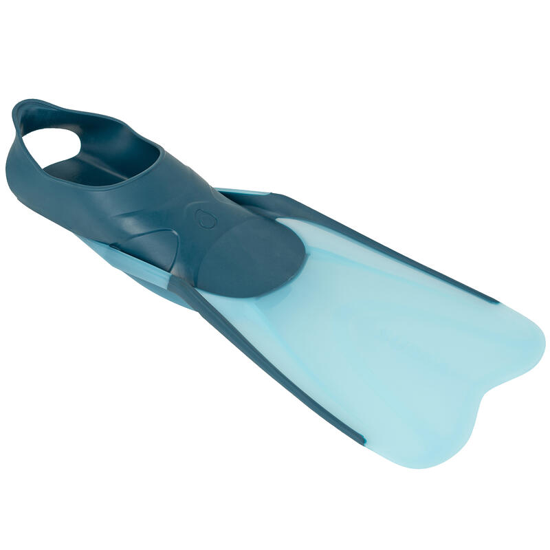 Kit de snorkeling masque Easybreath 540FT Freetalk palmes bleu Adulte Corail