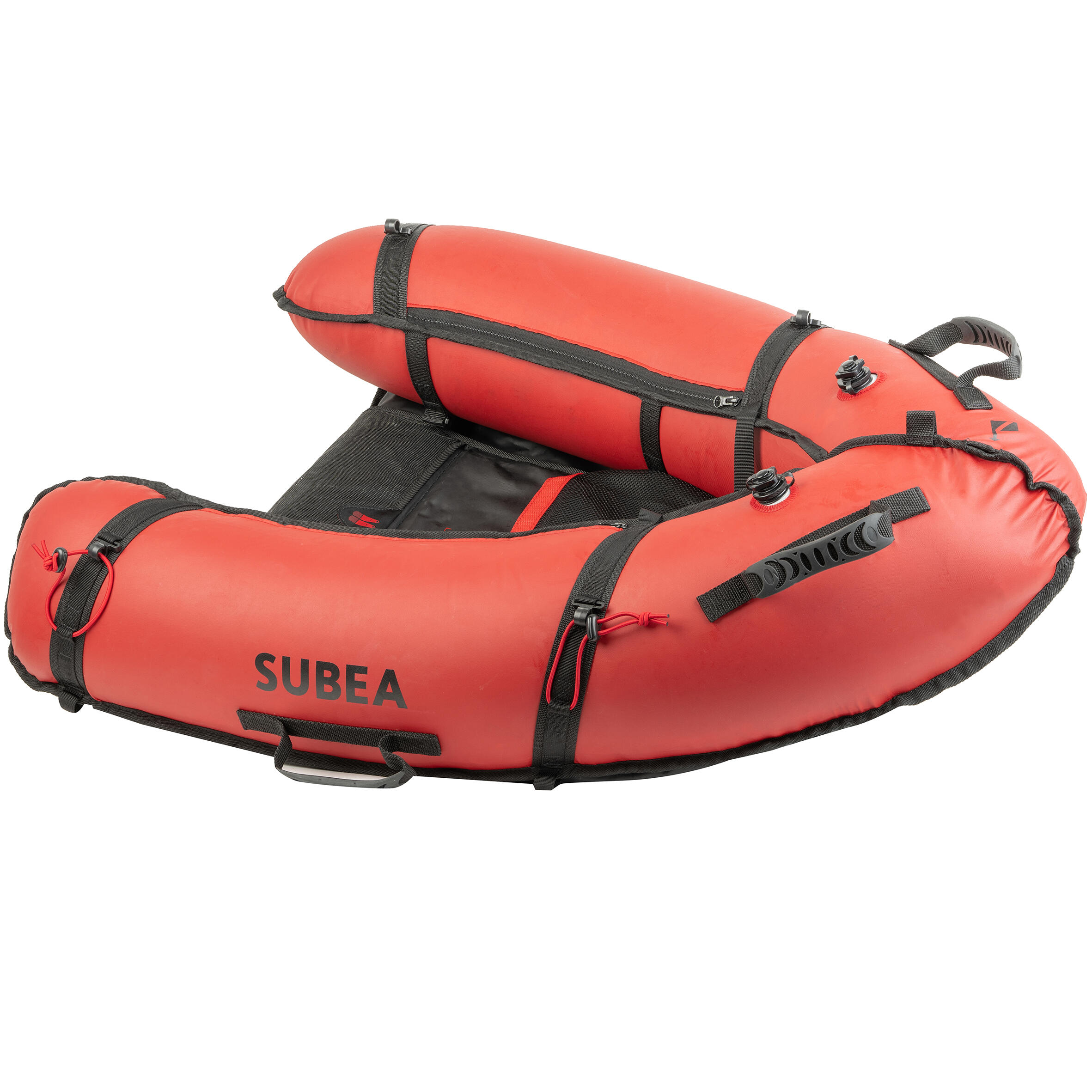 PW TOOLS Sicherheitsschwimmboje – Aufblasbar, 48x29 Cm, 176 N Auftrieb, Doppelairbag, Für Triathlon & Freiwasserschwimmen