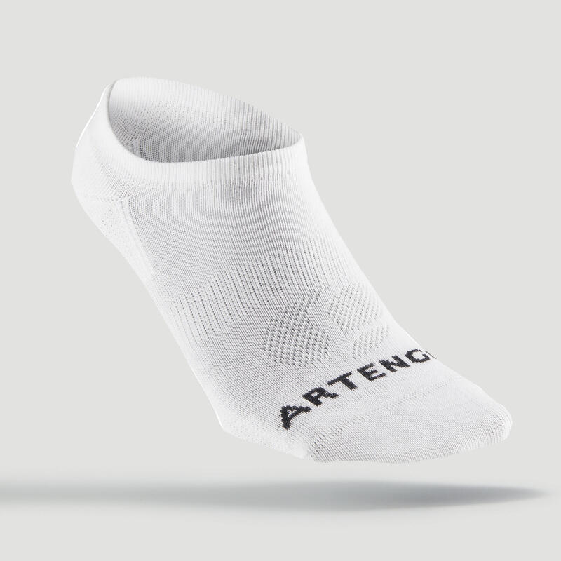 CHAUSSETTES DE SPORT BASSES ARTENGO RS 160 LOT DE 6 BLANC GRIS GRIS