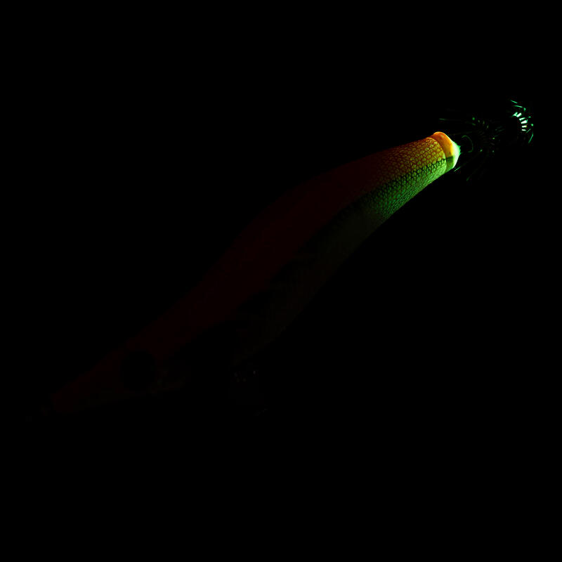 Jibionera Pesca Sepia/Calamar Ebika 3,5/135 Naranja Fluorescente Sumergible