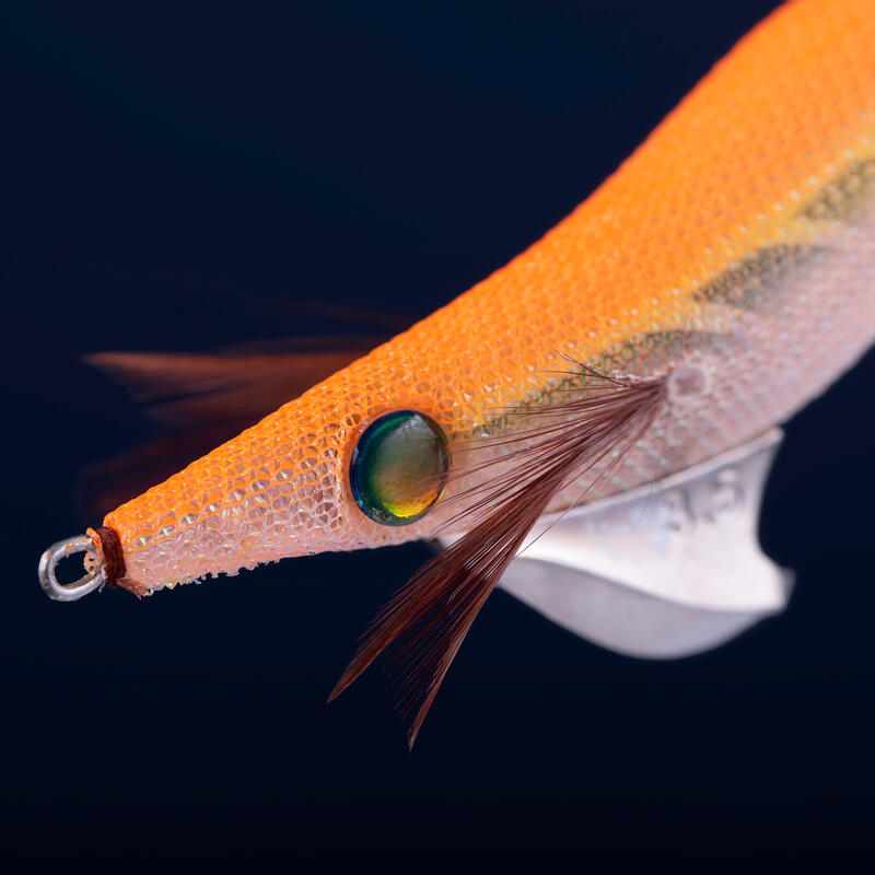 Totanara pesca seppie-calamari EBIKA 3.5/135 arancione fluo