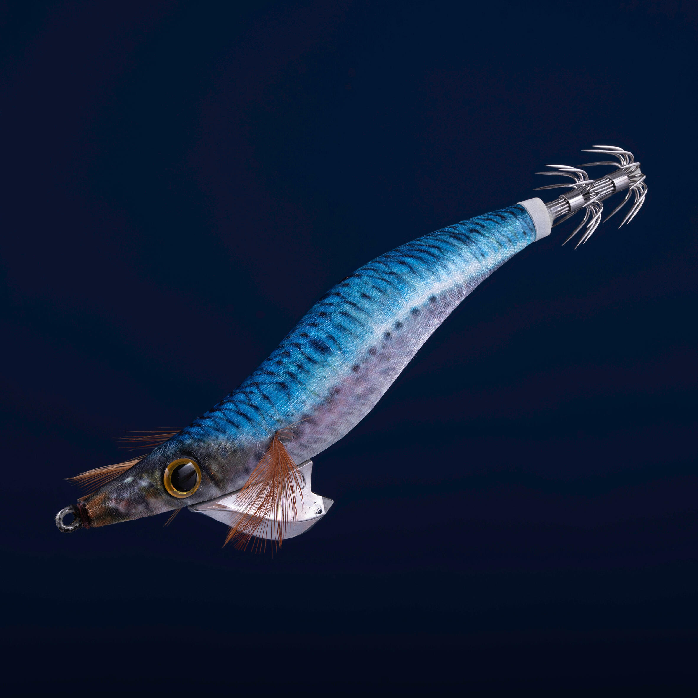 Turlutte coulante shallow ebika 3.0/120 bleu sardine pêche des seiches/calamars 2/5
