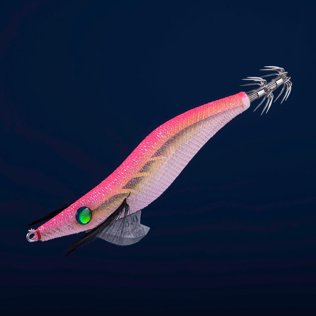 Shallow Sinking Jig for Cuttlefish and Squid fishing EBIKA 3.0/120 - Neon Pink