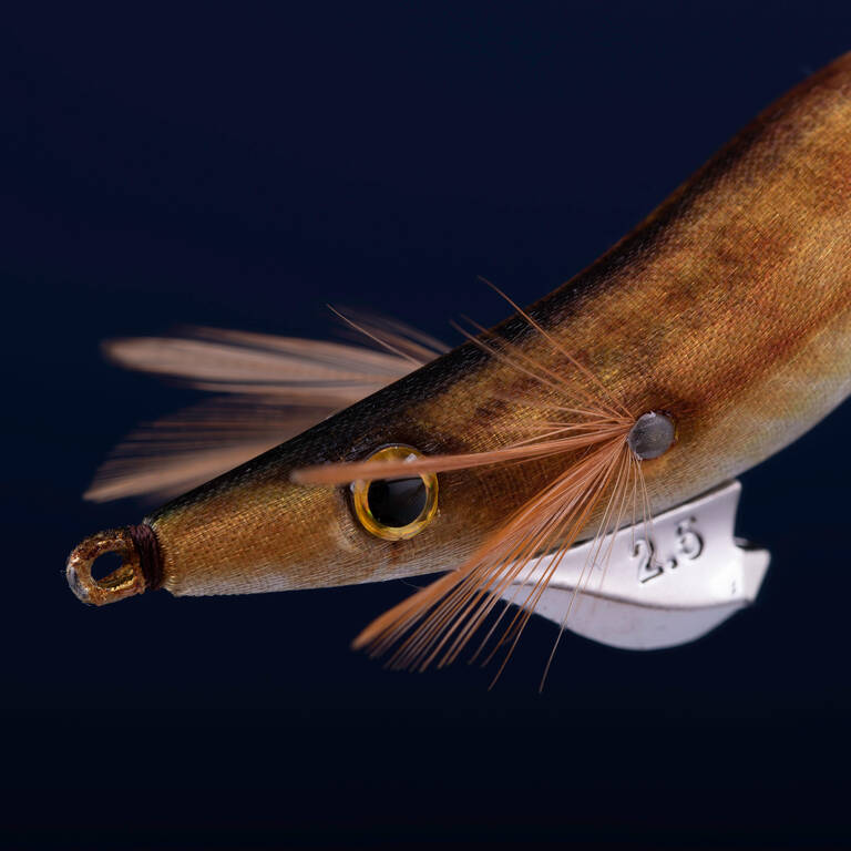 Shallow Sinking Jig for Cuttlefish and Squid fishing EBIKA 2.5/105 Mackerel Gold