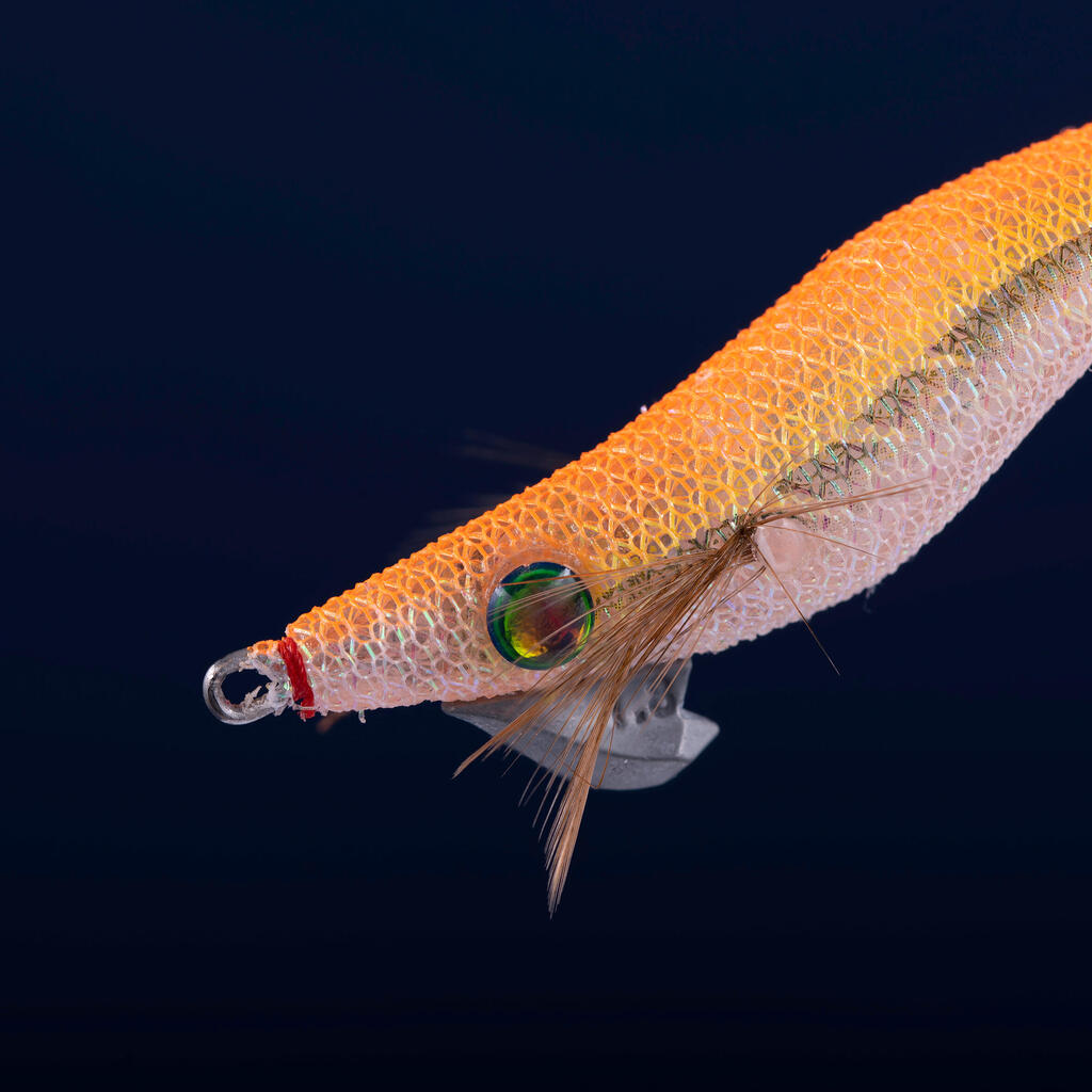 Shallow Sinking Jig for Cuttlefish and Squid fishing EBIKA 1.8/85 - Neon Orange