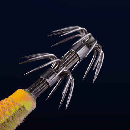 Floating jig for cuttlefish/squid fishing EBIFLO 2.5/110 - Neon orange