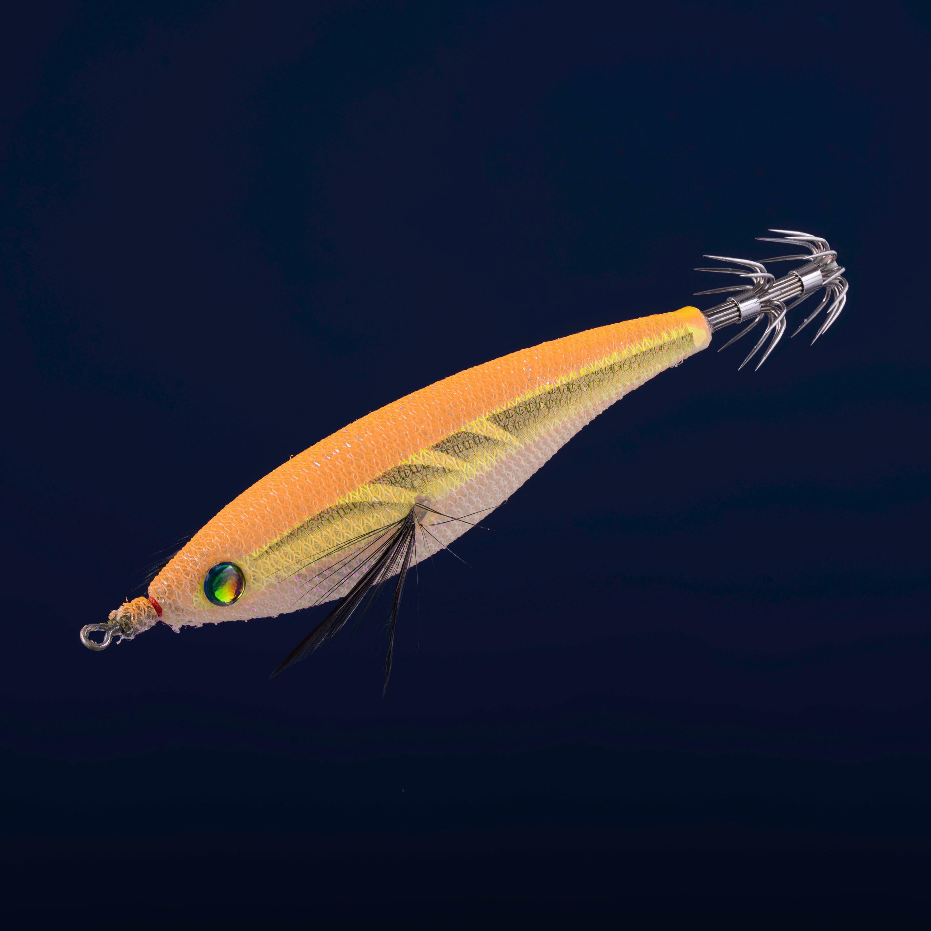 Floating jig for cuttlefish/squid fishing EBIFLO 2.5/110 - Neon orange 2/4