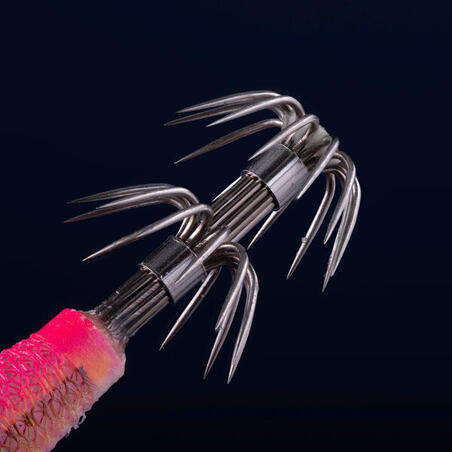 Neon roze džig varalica za ribolov sipa i lignji EBIFLO 2,5/110