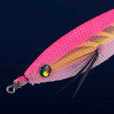 Floating jig for cuttlefish/squid fishing EBIFLO 2.5/110 - Neon pink
