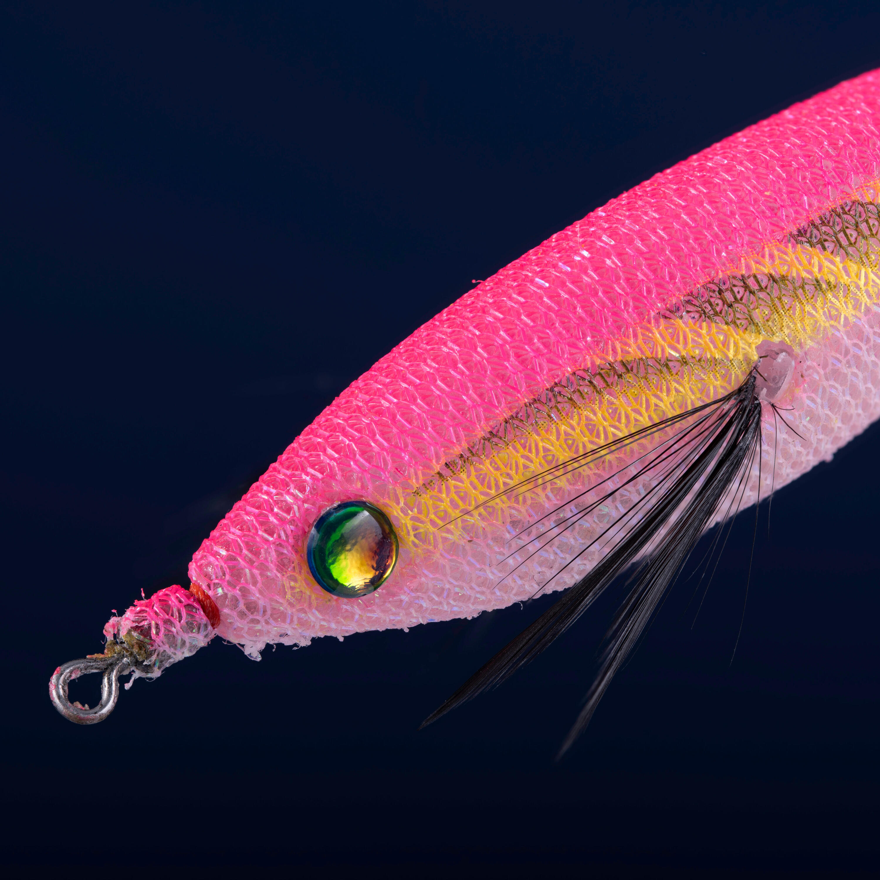 Tintenfischköder EBIFLO 2.5/110 schwimmend für Sepien/Kalmare neonpink 3/4