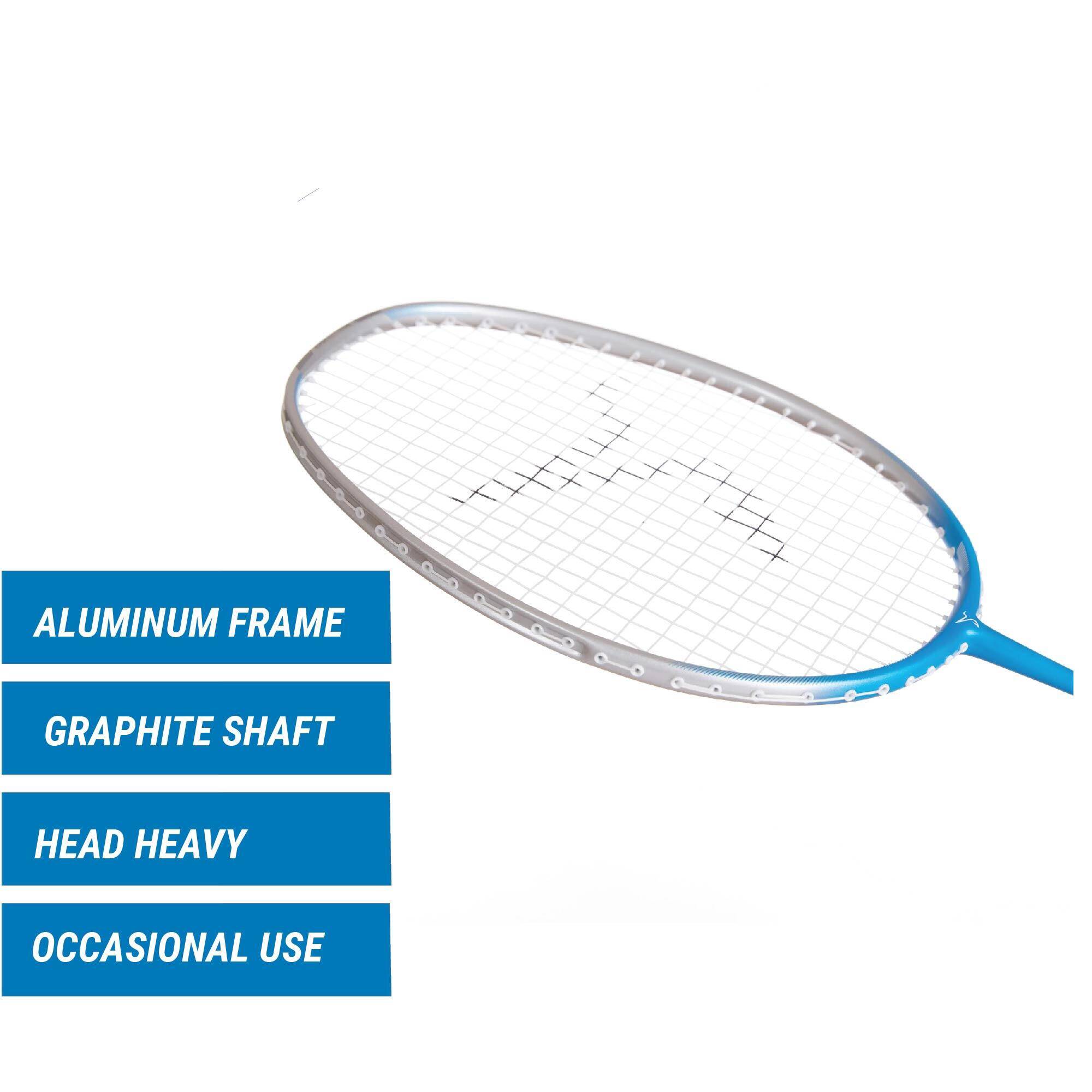 Adult Badminton Racket BR 190 Silver Blue -  2