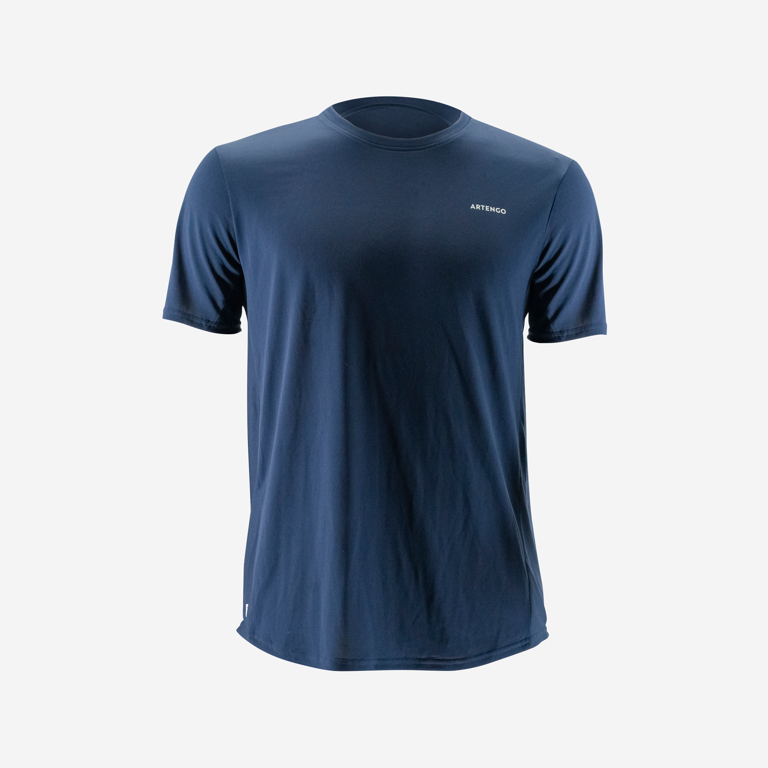 T SHIRT DE TENNIS TTS100 HOMME CLUB MARINE