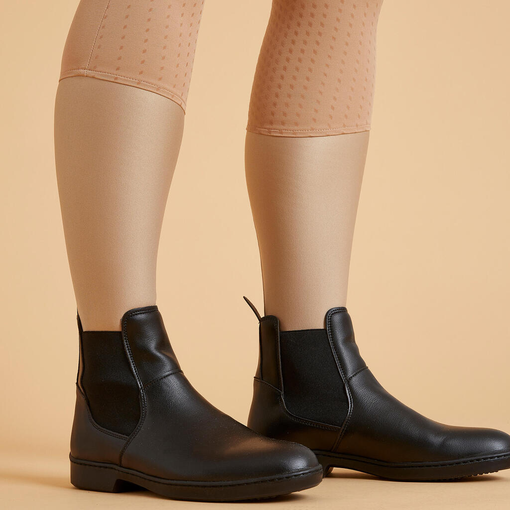 ŽENSKE LAGANE PANTALONE ZA JAHANJE 580 FULLGRIP BEŽ