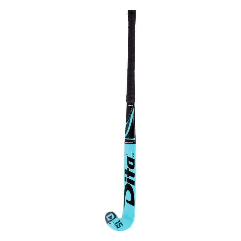 Hockeystick voor kinderen hout Megatec C15 mintgroen