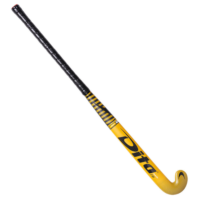 Stick de hockey/gazon adulte expert low bow 85% carbone CarboTec C85 LB Or noir