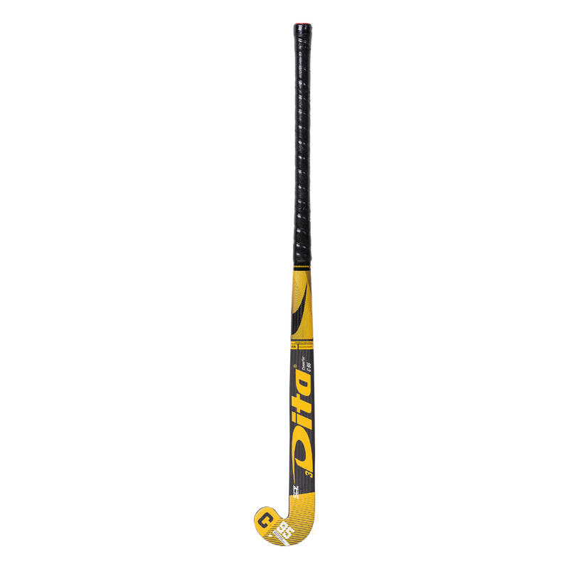 Stick de hockey/gazon adulte expert low bow 95% carbone CarboTec C95 3D LB Noir