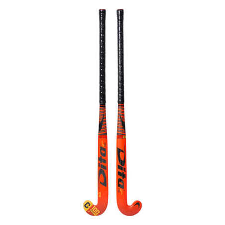 Adult Advanced Indoor Hockey Stick XLB 100% Carbon CarboTecPro - Red/Black