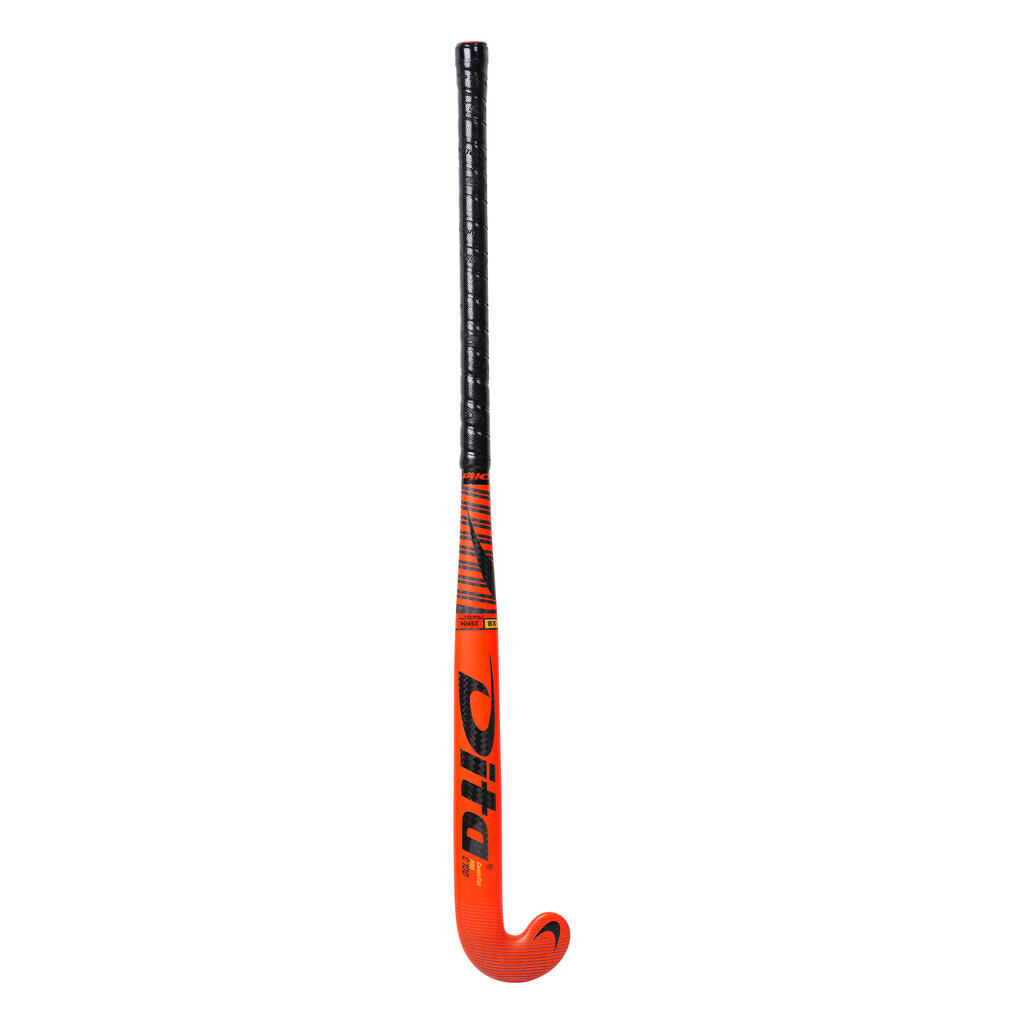 Adult Advanced 100% Carbon X-Low Bow Field Hockey Stick Carbotec Pro - Red
