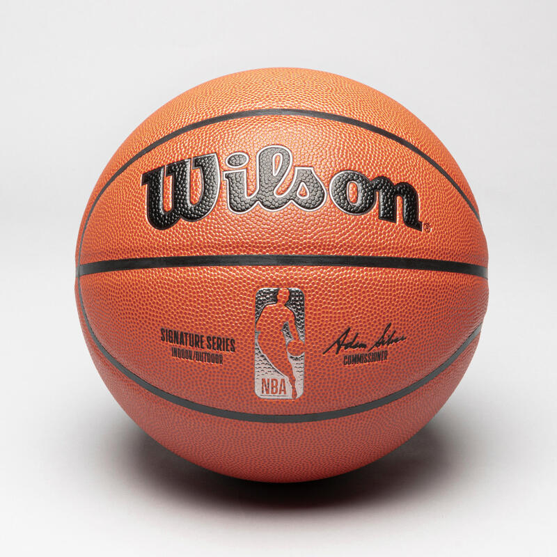 Balón de baloncesto NBA talla 7 - Wilson Signature Series S7 naranja