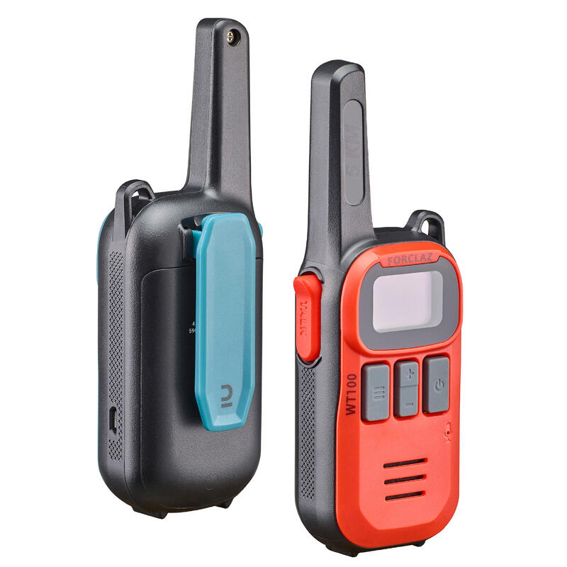Paire de talkie-walkies rechargeables par USB - 5 km - WT100