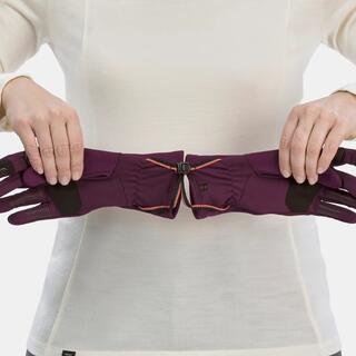 Adult Trekking Warm Touchscreen Winter Gloves - MT500 Burgundy