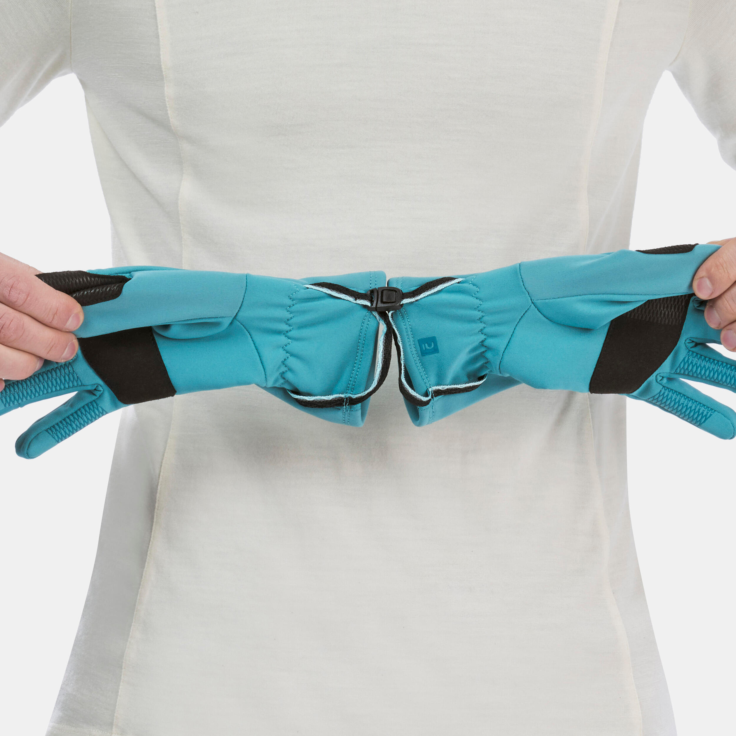 Handschuhe Damen/Herren Stretch touchscreenfähig Trekking - MT500 hellblau 2/10
