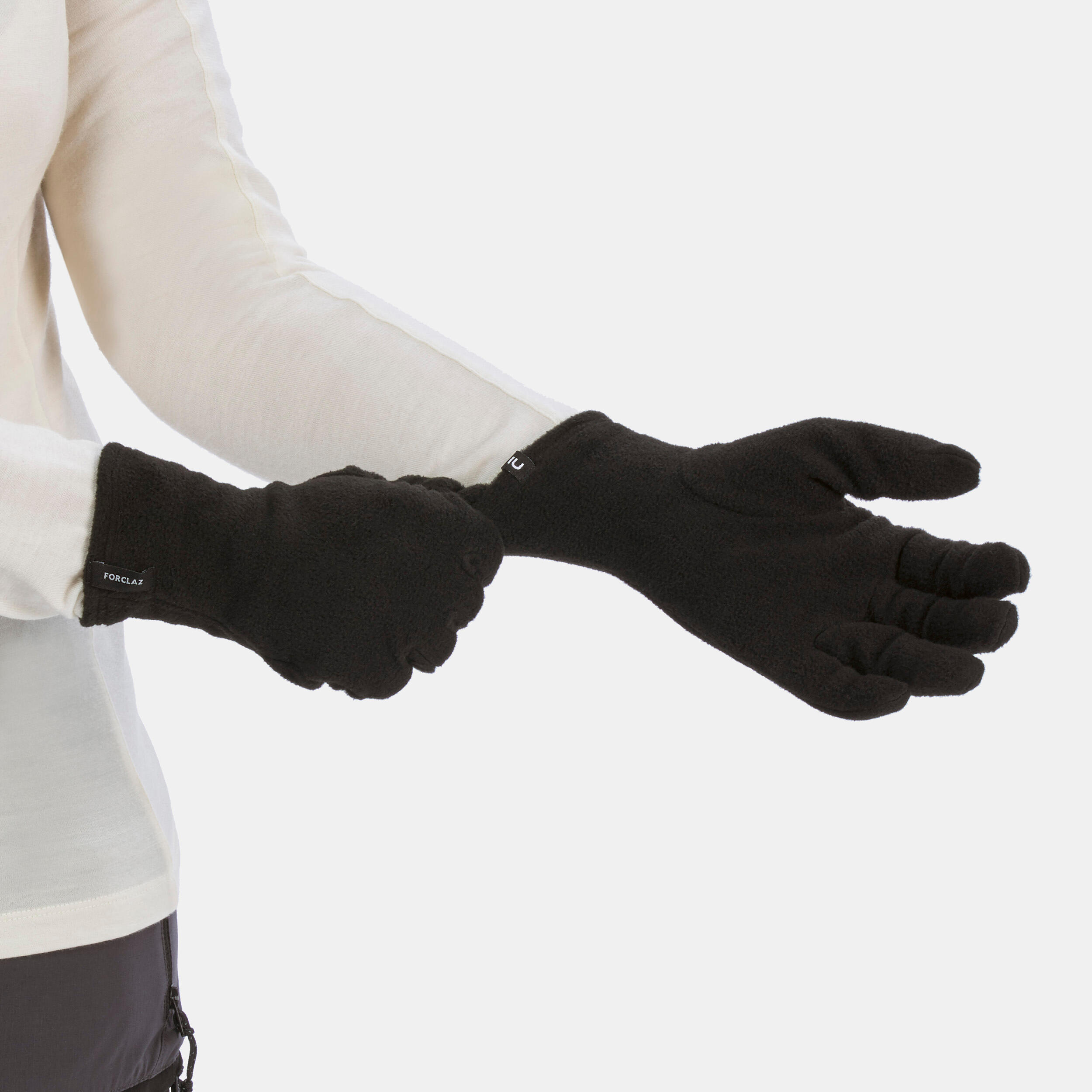 Fleece Mountain Trekking Gloves MT100 2/3