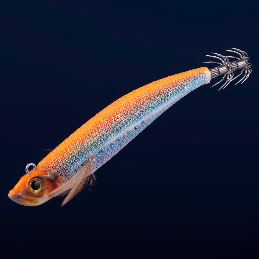 Tintenfischköder schnell sinkend Tip Run Ebifish 3.0/120 Meeräsche Natur Angeln auf Kalmar 
