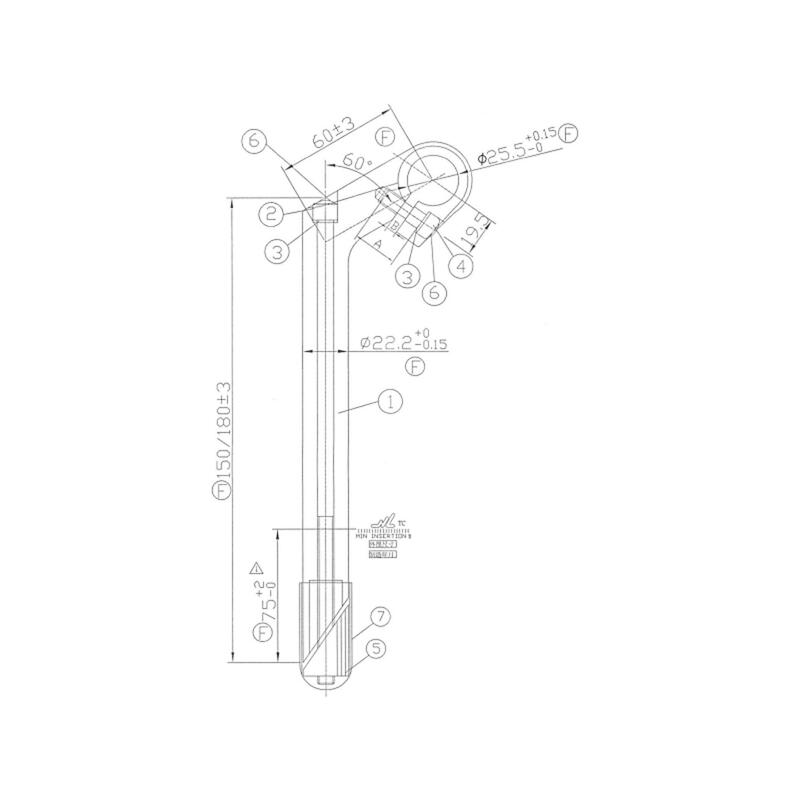 Pipă 1" 22,2/25,4 aluminiu biciclete de oraș Elops 500/520 