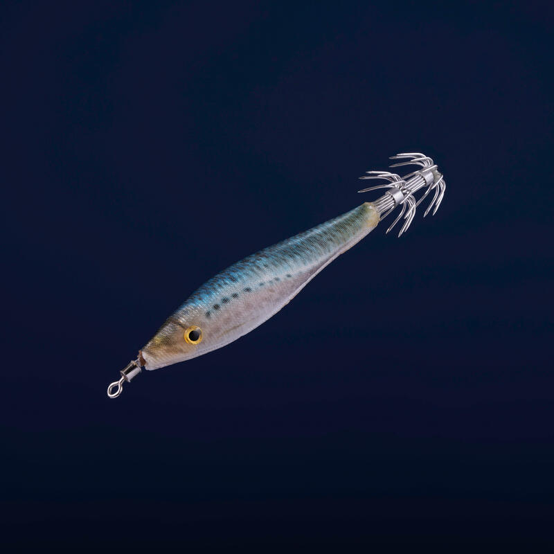 Hybridní nástraha Oppai na lov kalmarů a sépií Ebika SFT 2.0/60 Modrá sardinka