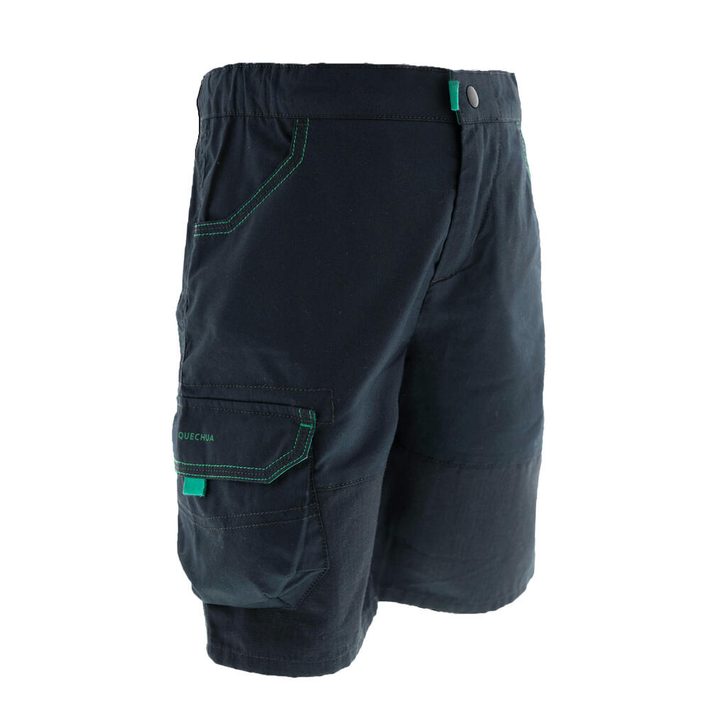 Kids’ hiking shorts - MH500 KID dark grey - 2-6 years old