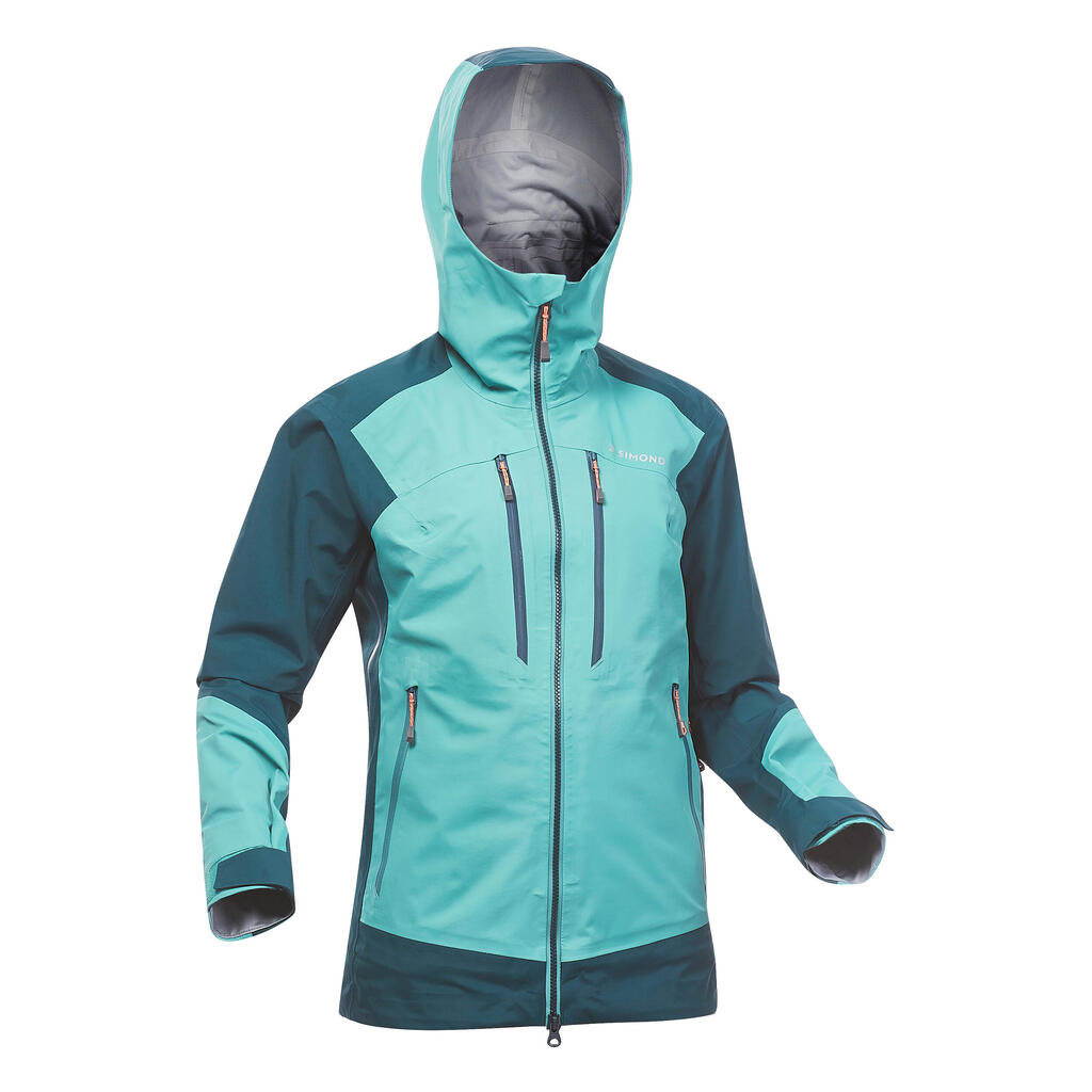 Women’s Waterproof MOUNTAINEERING Jacket - EVO MOUNTAINEERING blue