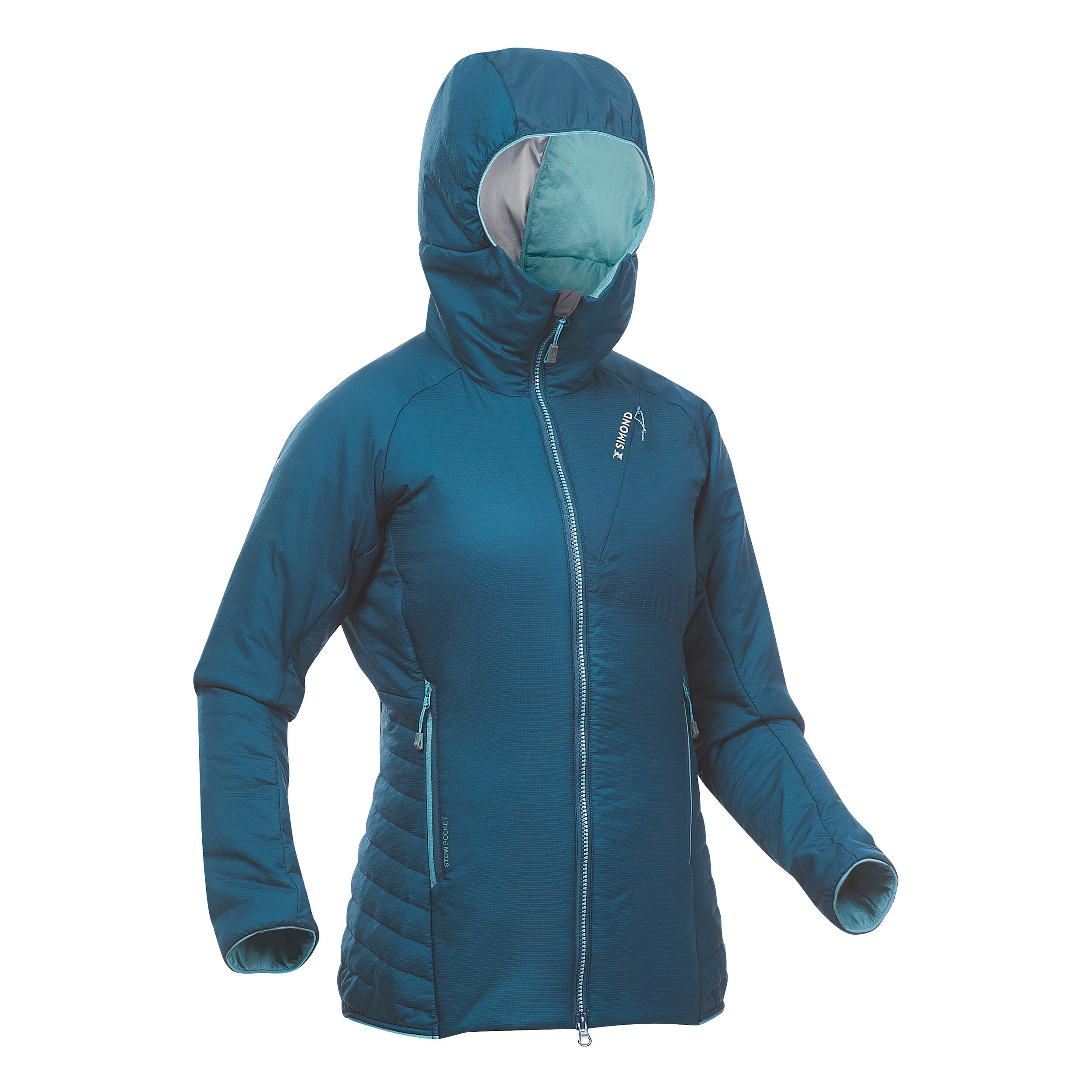 Women’s compressible padded mountaineering jacket, deep blue 13/13