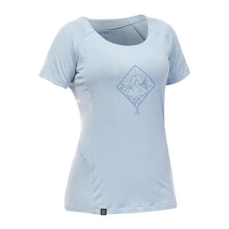 Siva ženska plezalna majica s kratkimi rokavi EDGE