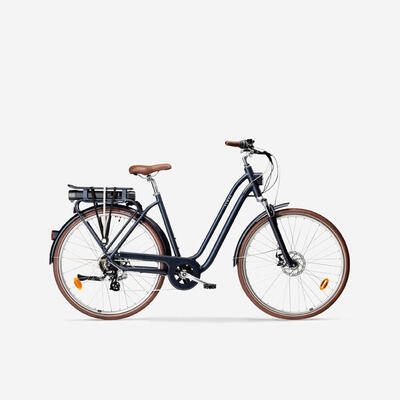 Second Hand - Bici città elettrica a pedalata assistita ELOPS 900 E telaio basso blu - BUONO
