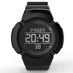 W700xc M men's running timer watch shock-resistant black
