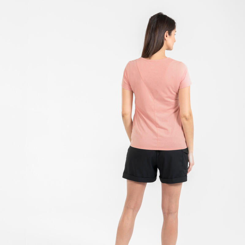 T-shirt montagna donna PRE-MAMAN e ALLATTAMENTO rosa