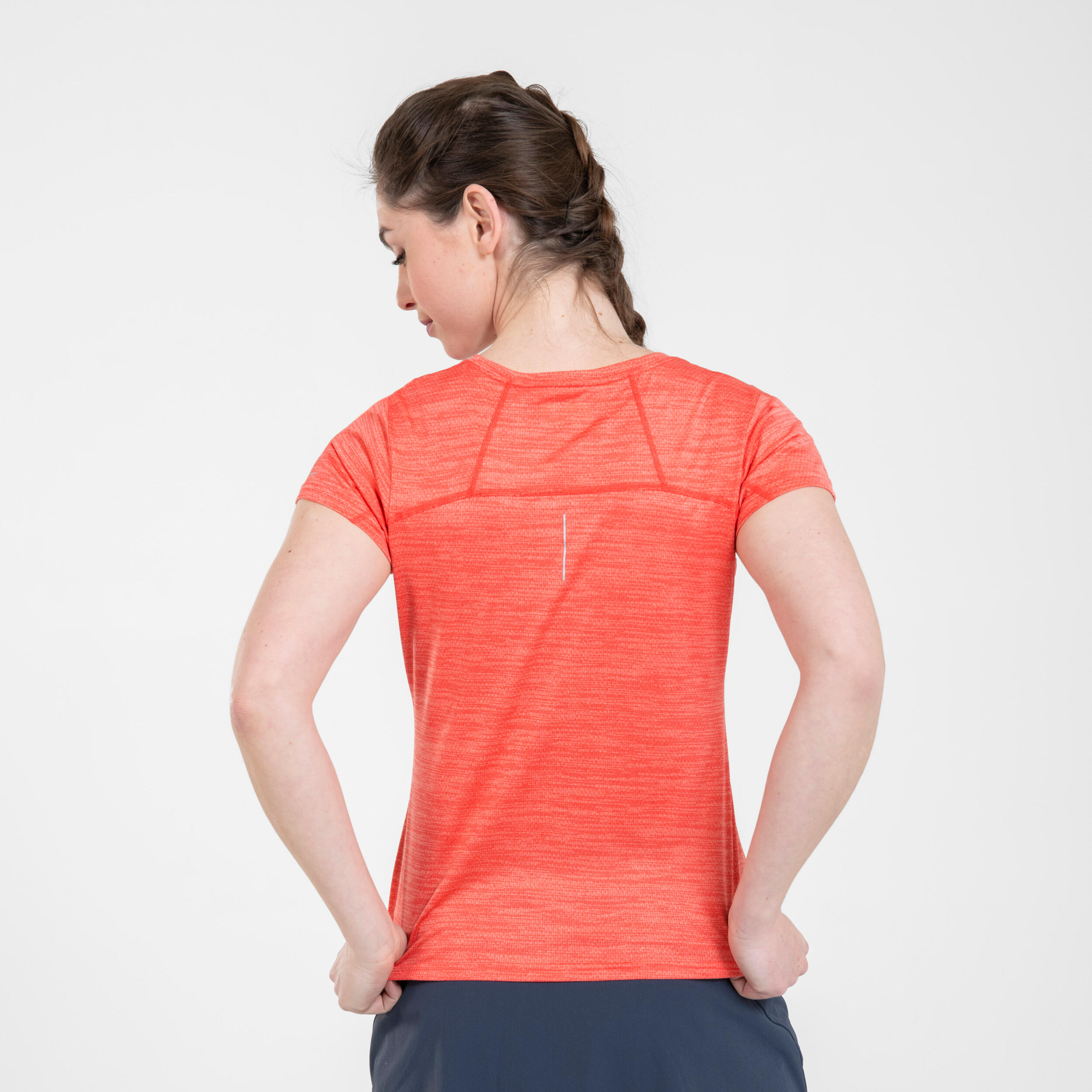 T-shirt de Caminhada na Montanha - Alpine Chill Vermelho - Mulher 4/5