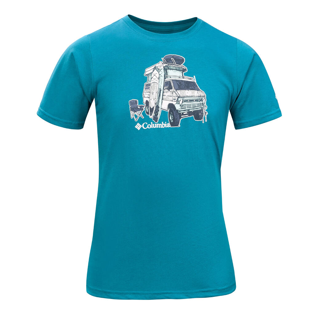 Kids' Hiking T-Shirt Columbia Tech Tee - 7 to 15 Years - blue