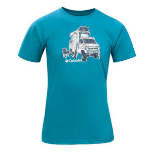 Camiseta Columbia de senderismo niños - Tech Tee azul 7 a 15 años