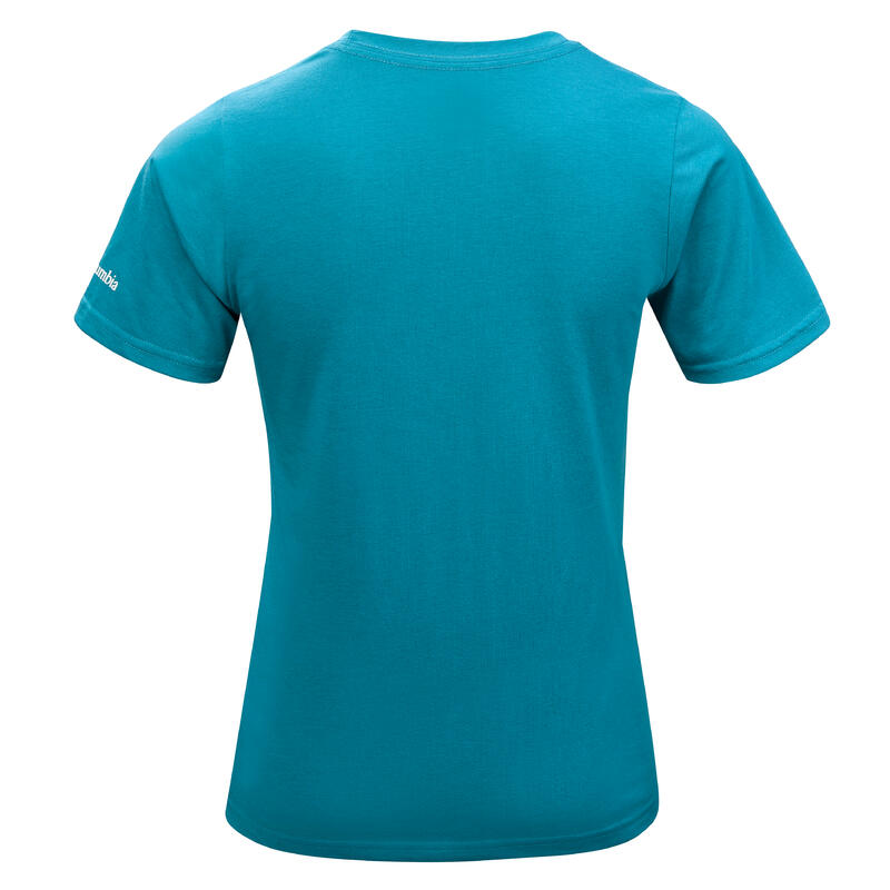 T-shirt montagna bambino Columbia TECH TEE azzurra