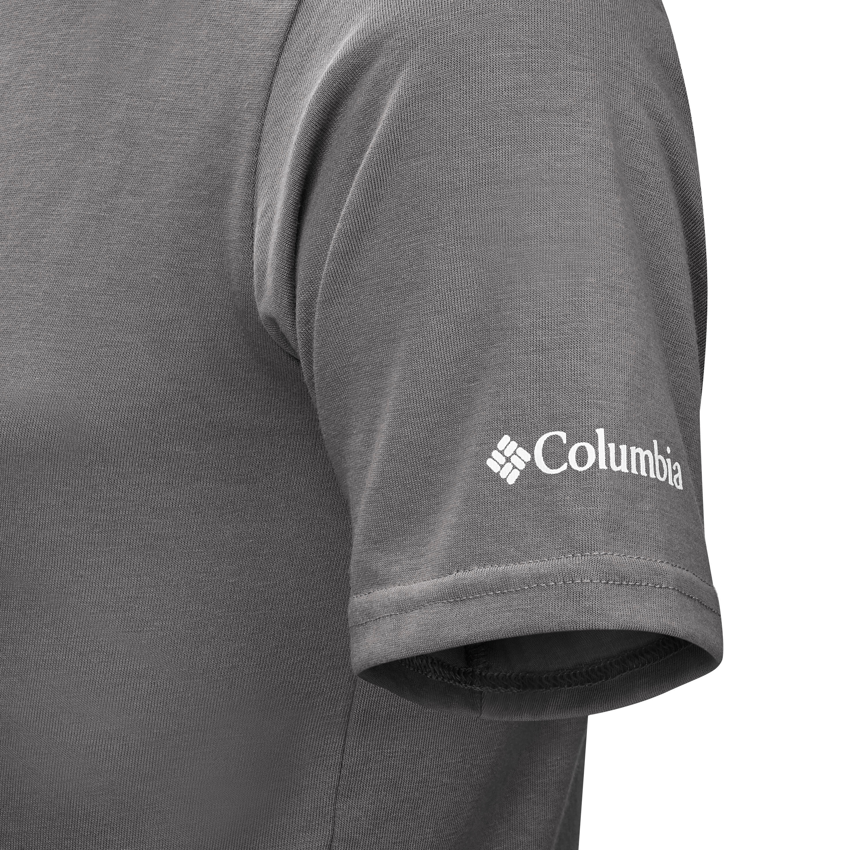 Kids' Hiking T-Shirt Columbia Tech Tee - 7 to 15 Years - grey 4/5