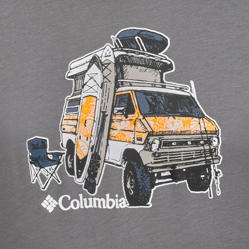 T-Shirt Columbia de randonnée enfant - Tech Tee Gris 7 à 15 ans