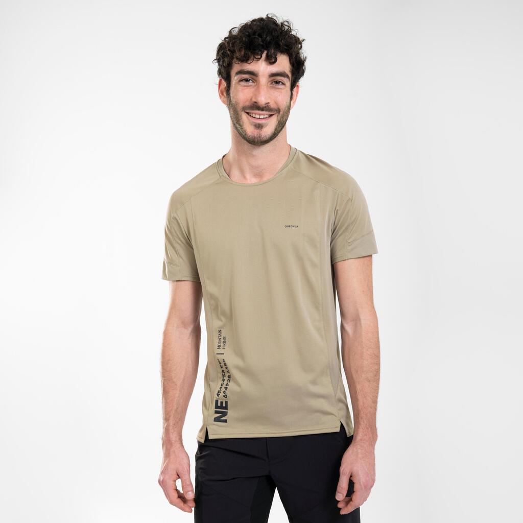 T-shirt de randonnée manches courtes en synthétique  - Homme - MH500