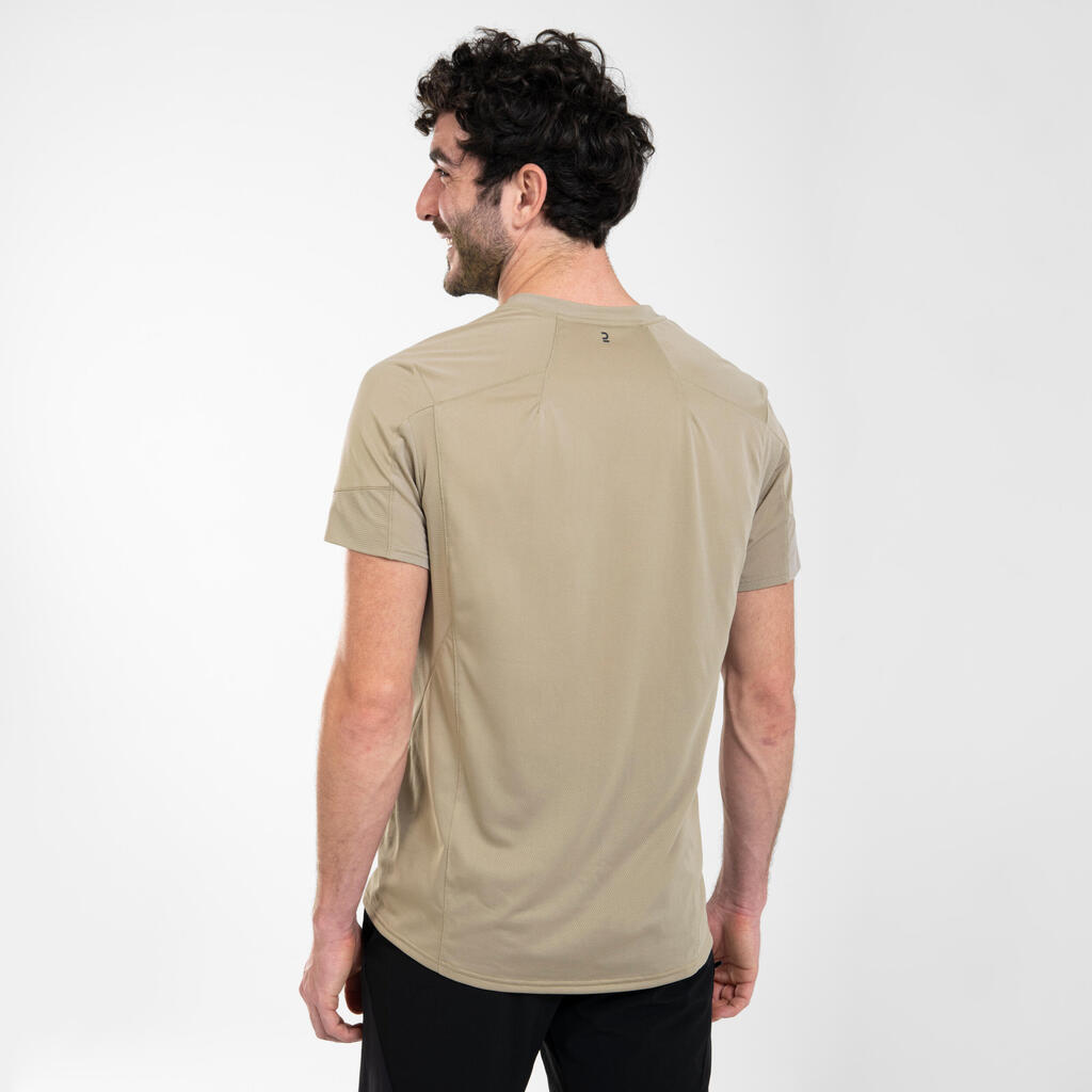 T-shirt de randonnée manches courtes en synthétique  - Homme - MH500