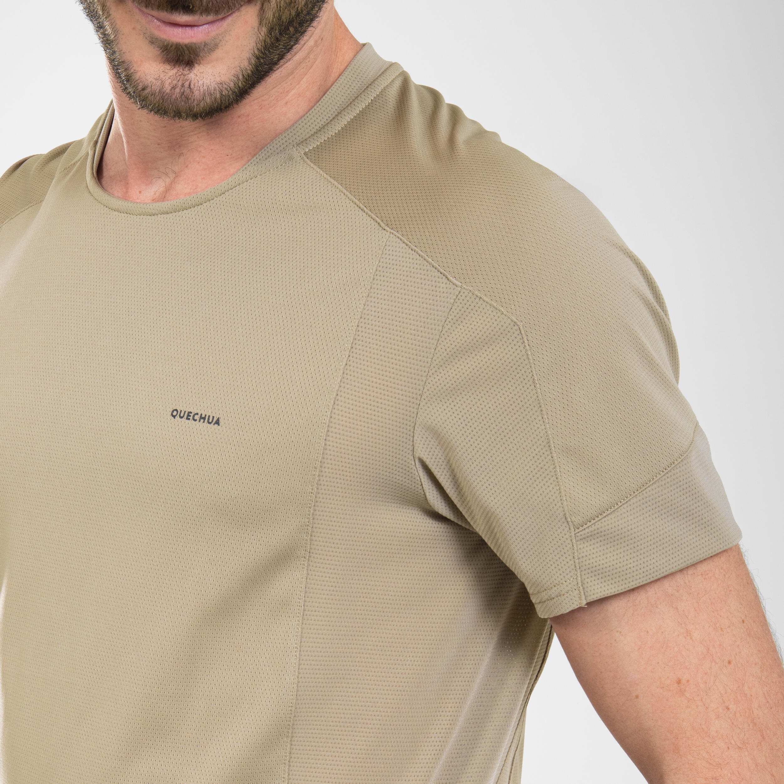 Men's Hiking Synthetic Short-Sleeved T-Shirt  MH500 4/6