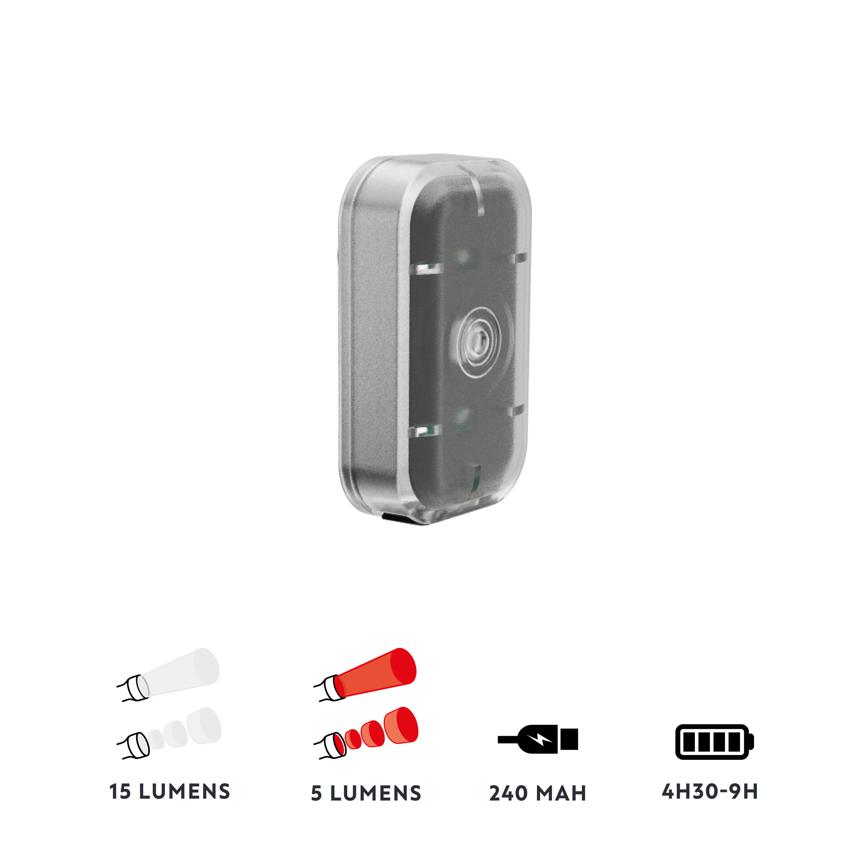 Sada LED světel na kolo ST500 USB 2/9